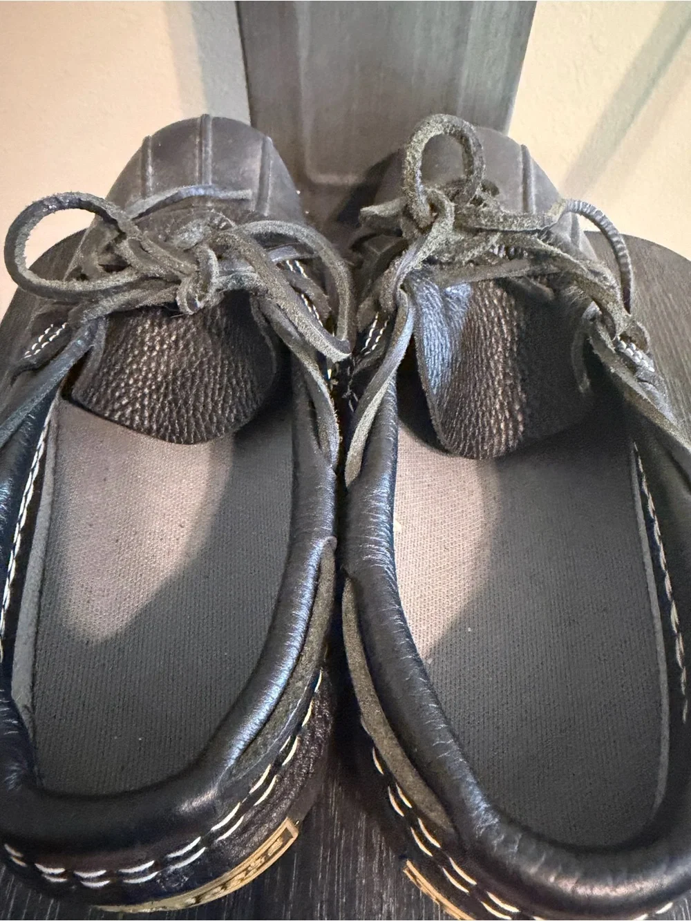 L.L.Bean Bean Boots Made in Maine Duck Shoes Black 7M